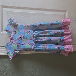 Pete + Lucy Flowery Flamingos Twirl Dress